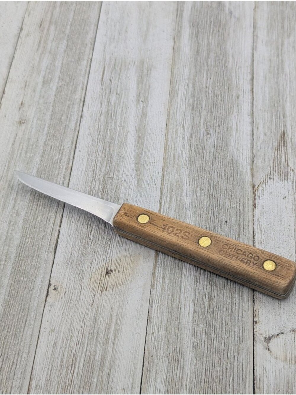 Vintage 2 5/8" Parer Paring Blade Chicago Cutlery 102S Wood Handle 6 1/2"